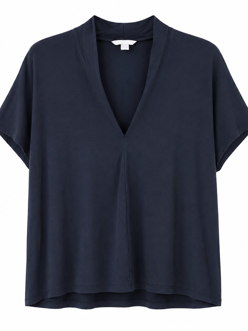 Navy V-Neck Relaxed Women's Top
